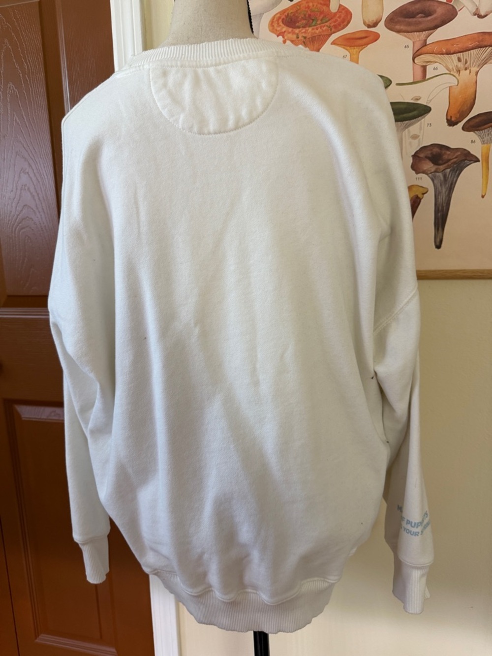 American Eagle Outfitters White Sweatshirt with Light Blue Metallica Graphic - Picture 4 of 5